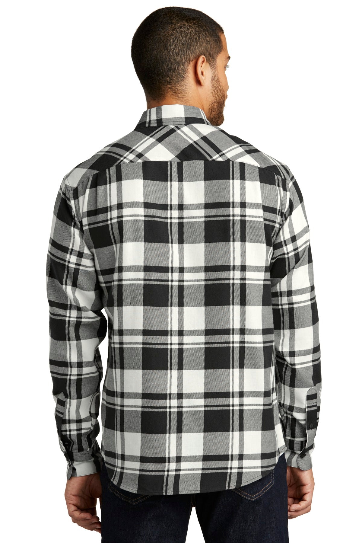 Port Authority Men's Plaid Flannel Shirt. W668 Mens Apparel Shirts & Tops