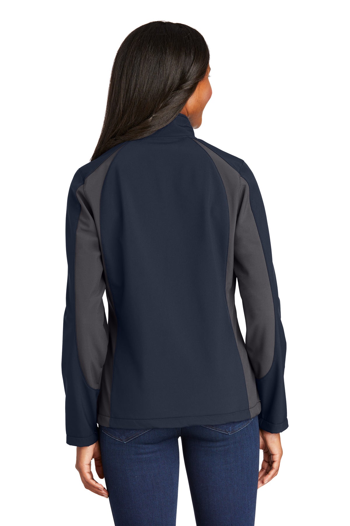 Sport-Tek Women's Colorblock Soft Shell Jacket. LST970 Womens Apparel Jackets & Vests