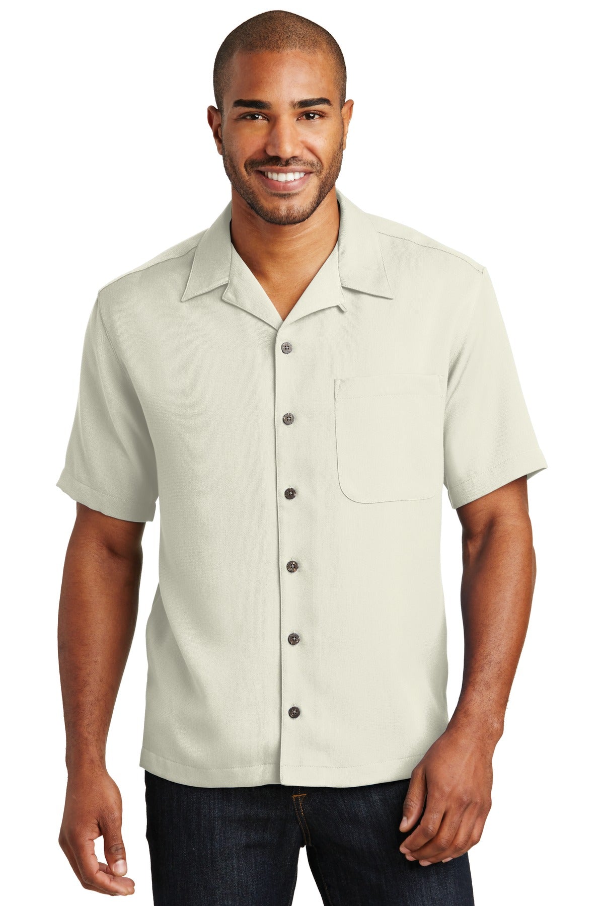 Port Authority Men's Easy Care Camp Shirt. S535 Mens Apparel Shirts & Tops