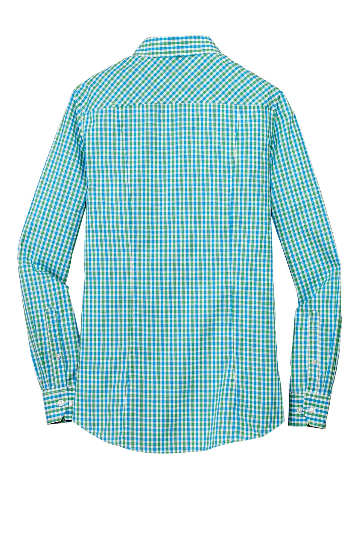 Port Authority Women's Long Sleeve Gingham Easy Care Shirt. L654 Womens Apparel Shirts & Tops