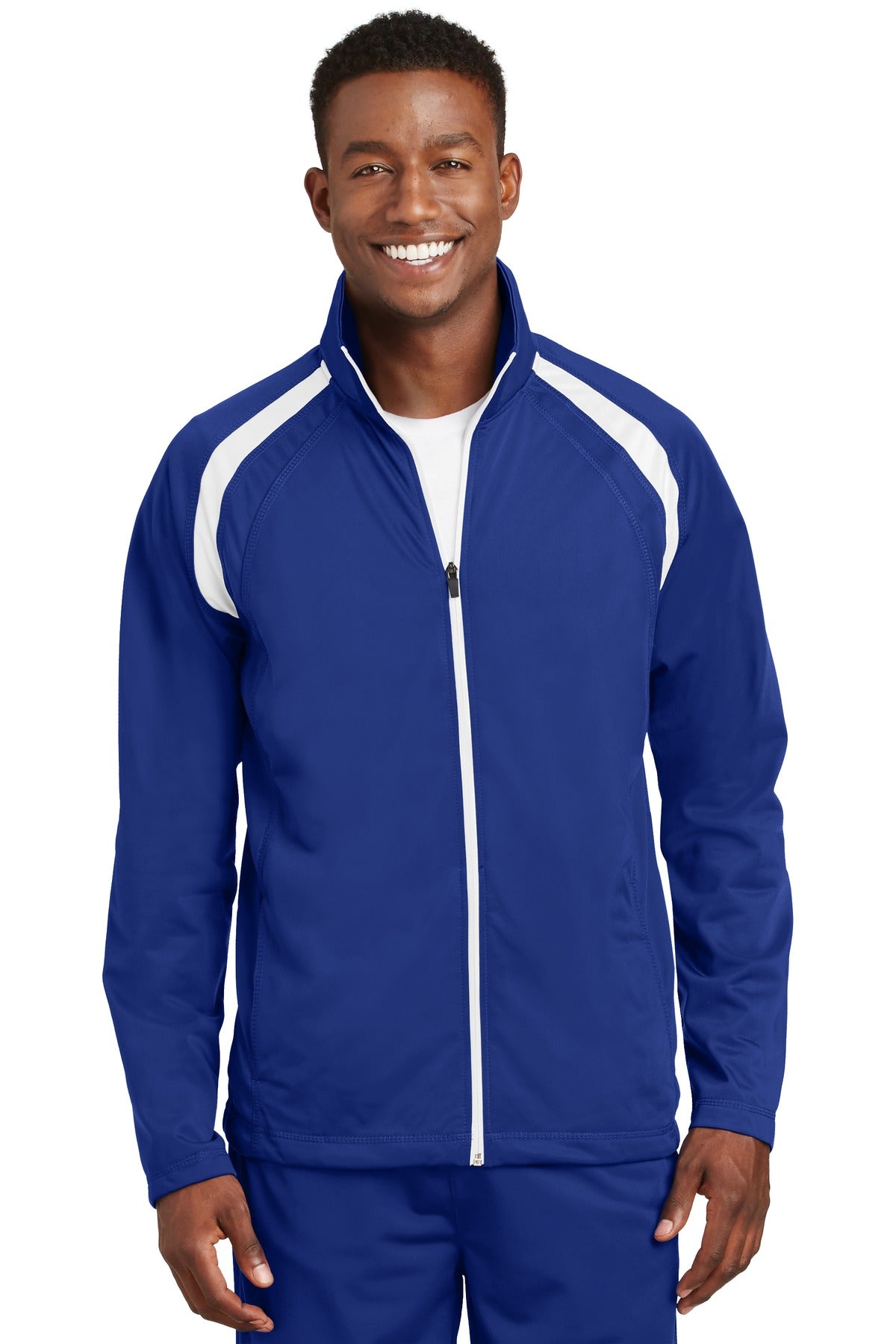 Sport-Tek Men's Tricot Track Jacket Mens Apparel Jackets & Vests