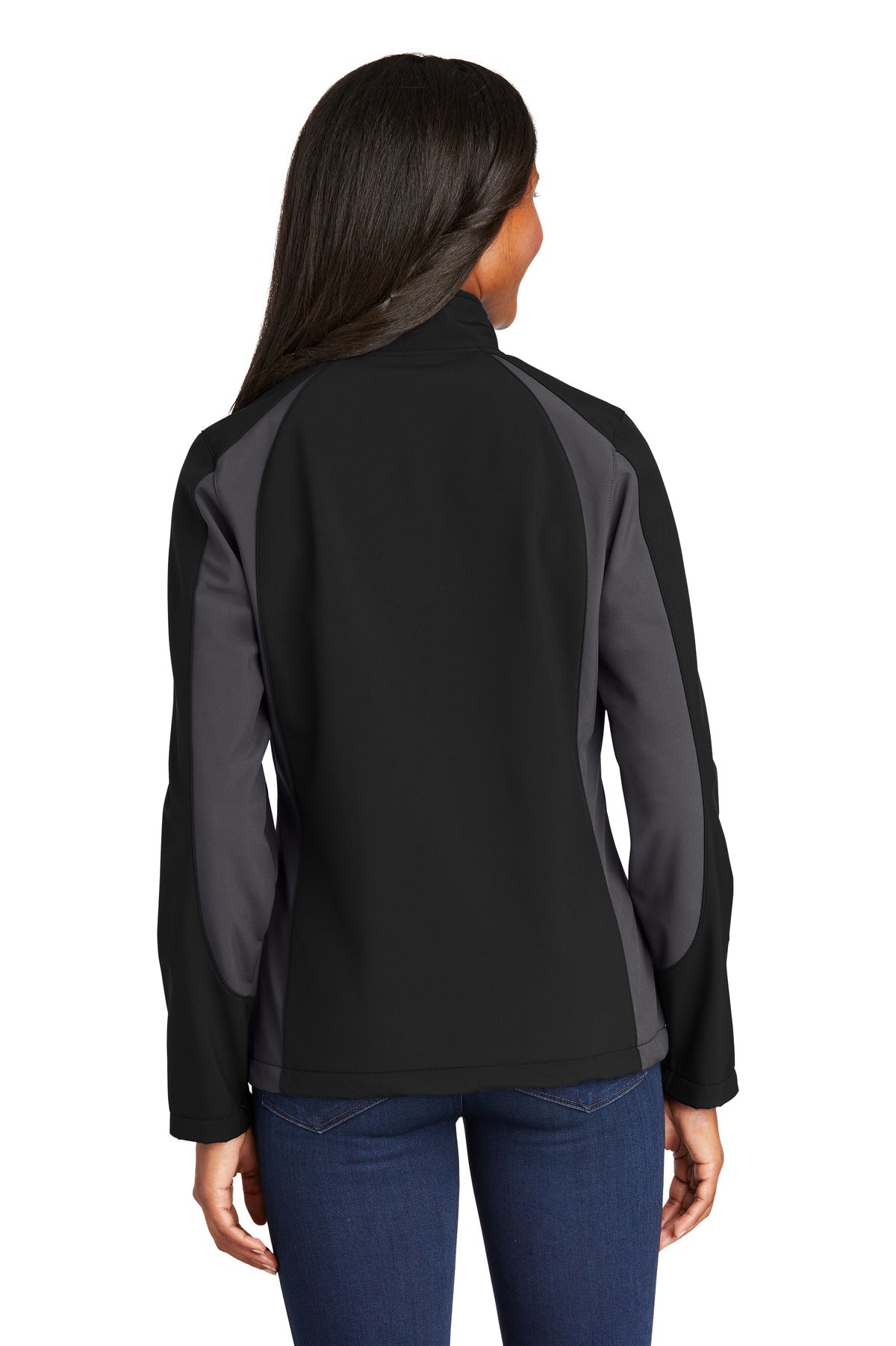 Sport-Tek Women's Colorblock Soft Shell Jacket. LST970 Womens Apparel Jackets & Vests
