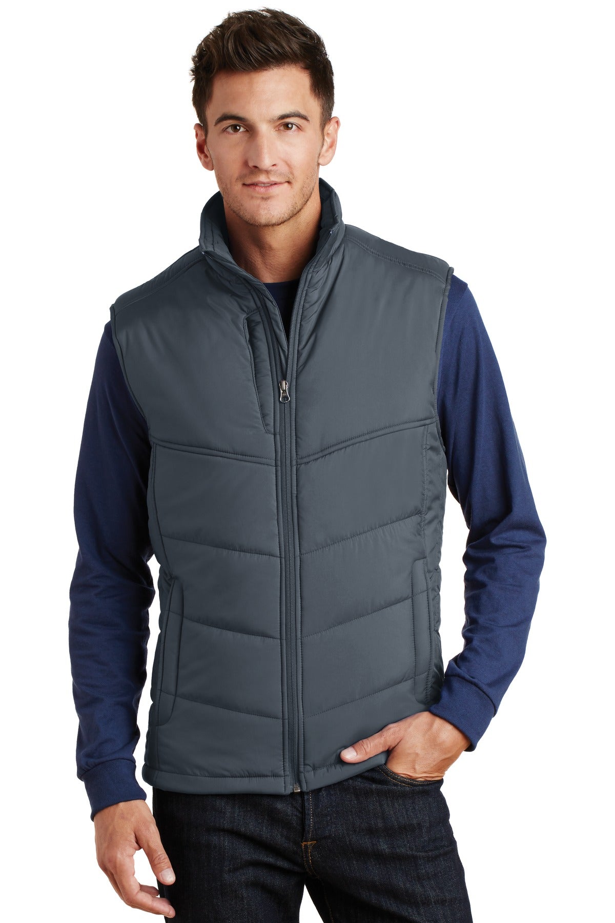 Port Authority Men's Puffy Vest. J709 Mens Apparel Jackets & Vests