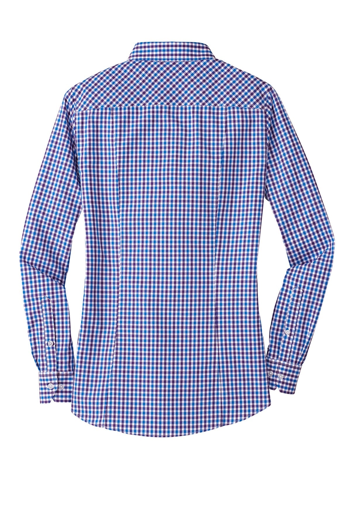 Port Authority Women's Long Sleeve Gingham Easy Care Shirt. L654 Womens Apparel Shirts & Tops