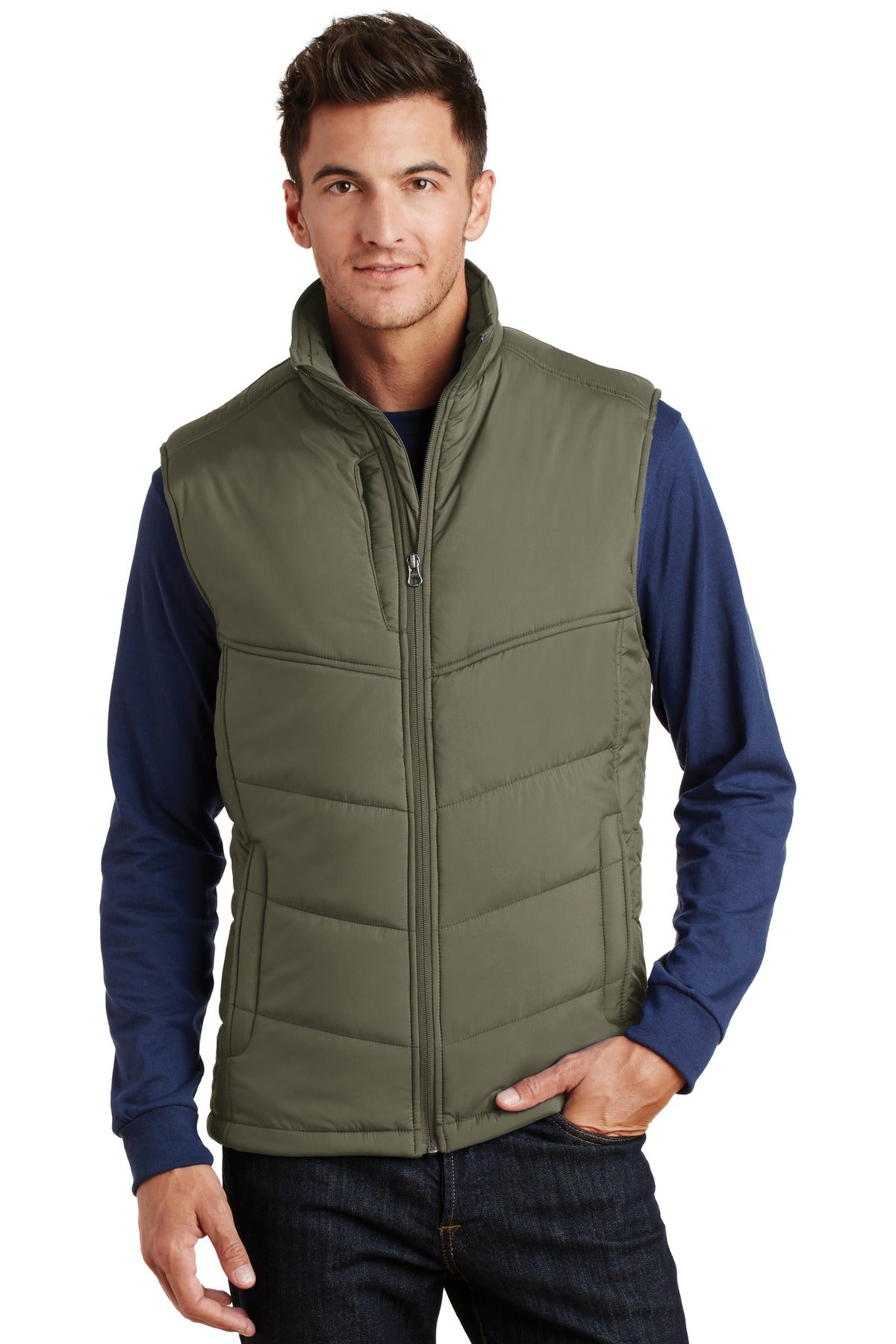 Port Authority Men's Puffy Vest. J709 Mens Apparel Jackets & Vests