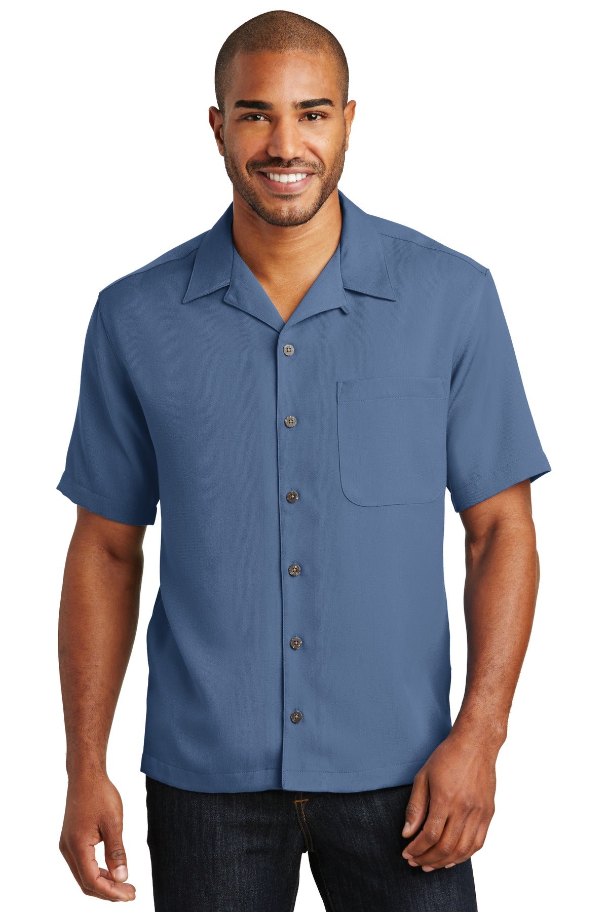 Port Authority Men's Easy Care Camp Shirt. S535 Mens Apparel Shirts & Tops