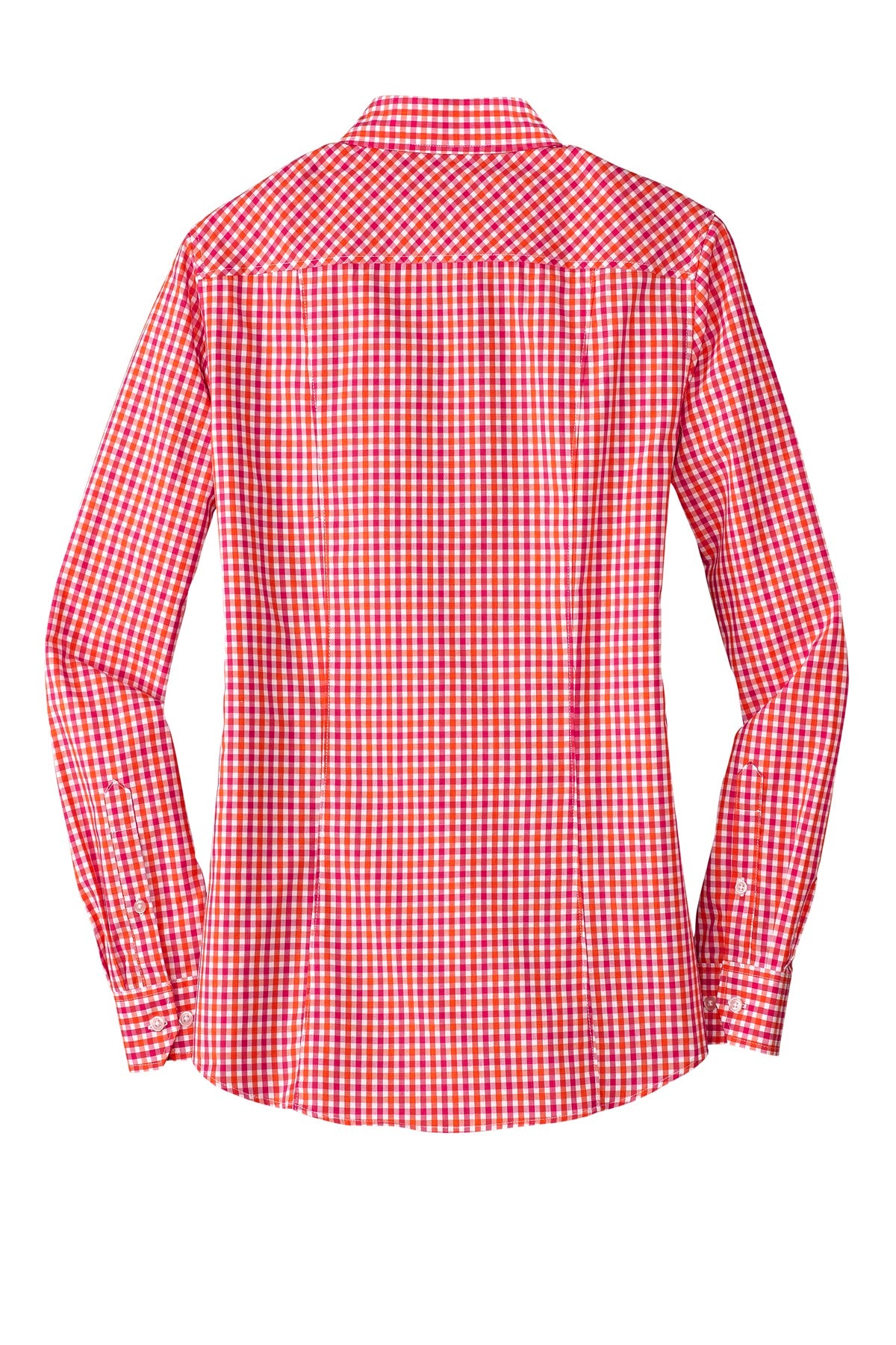 Port Authority Women's Long Sleeve Gingham Easy Care Shirt. L654 Womens Apparel Shirts & Tops