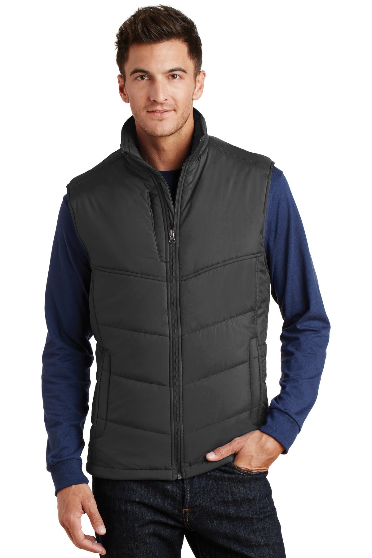 Port Authority Men's Puffy Vest. J709 Mens Apparel Jackets & Vests
