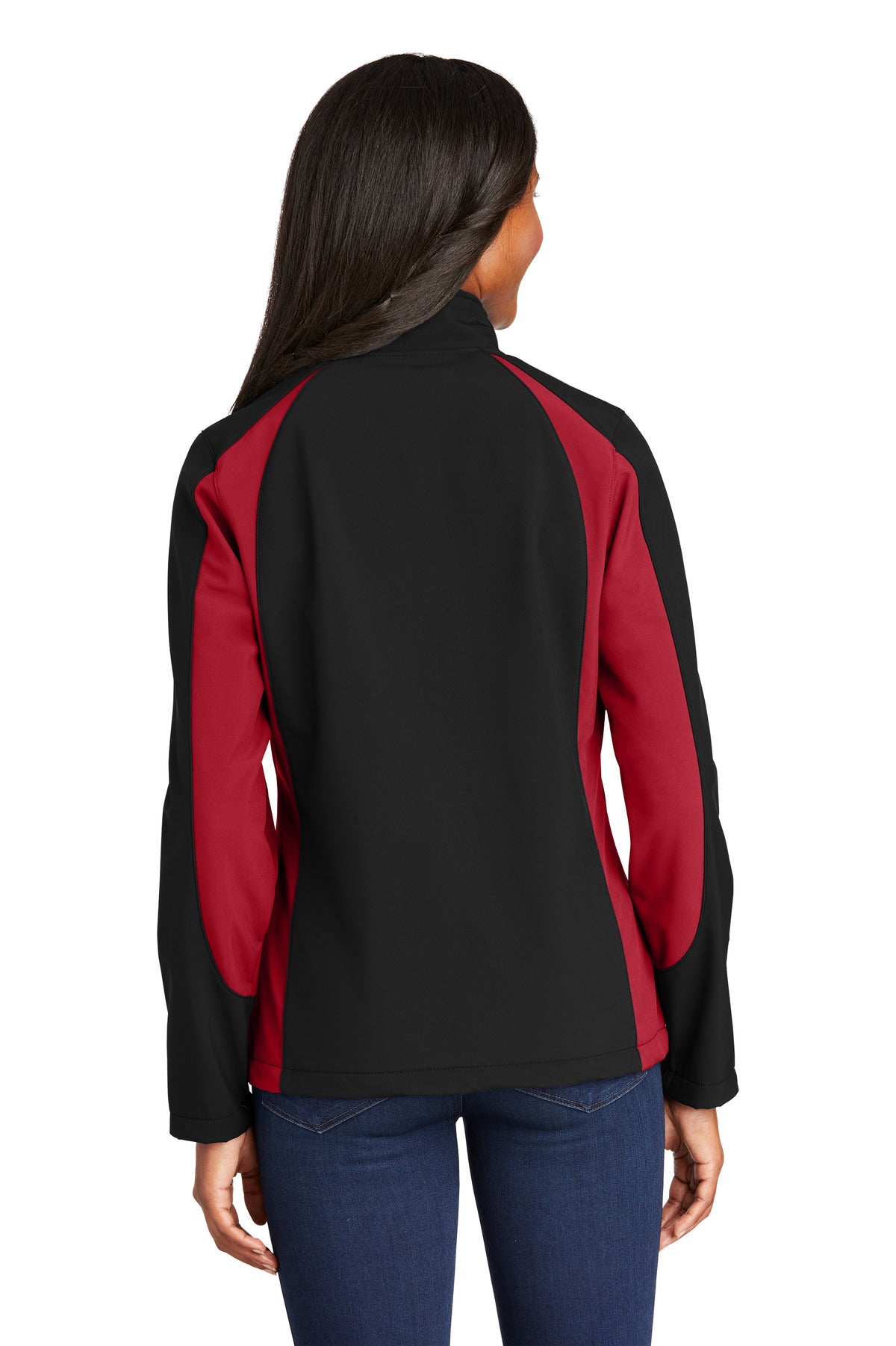 Sport-Tek Women's Colorblock Soft Shell Jacket. LST970 Womens Apparel Jackets & Vests