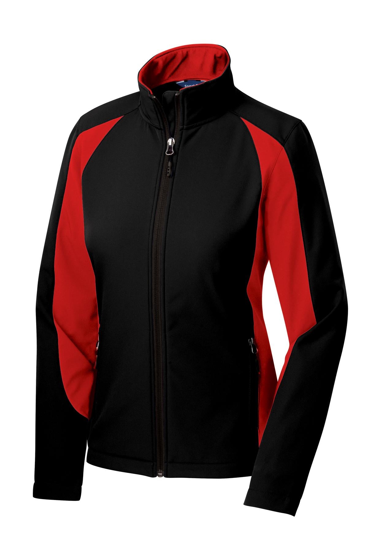 Sport-Tek Women's Colorblock Soft Shell Jacket. LST970 Womens Apparel Jackets & Vests