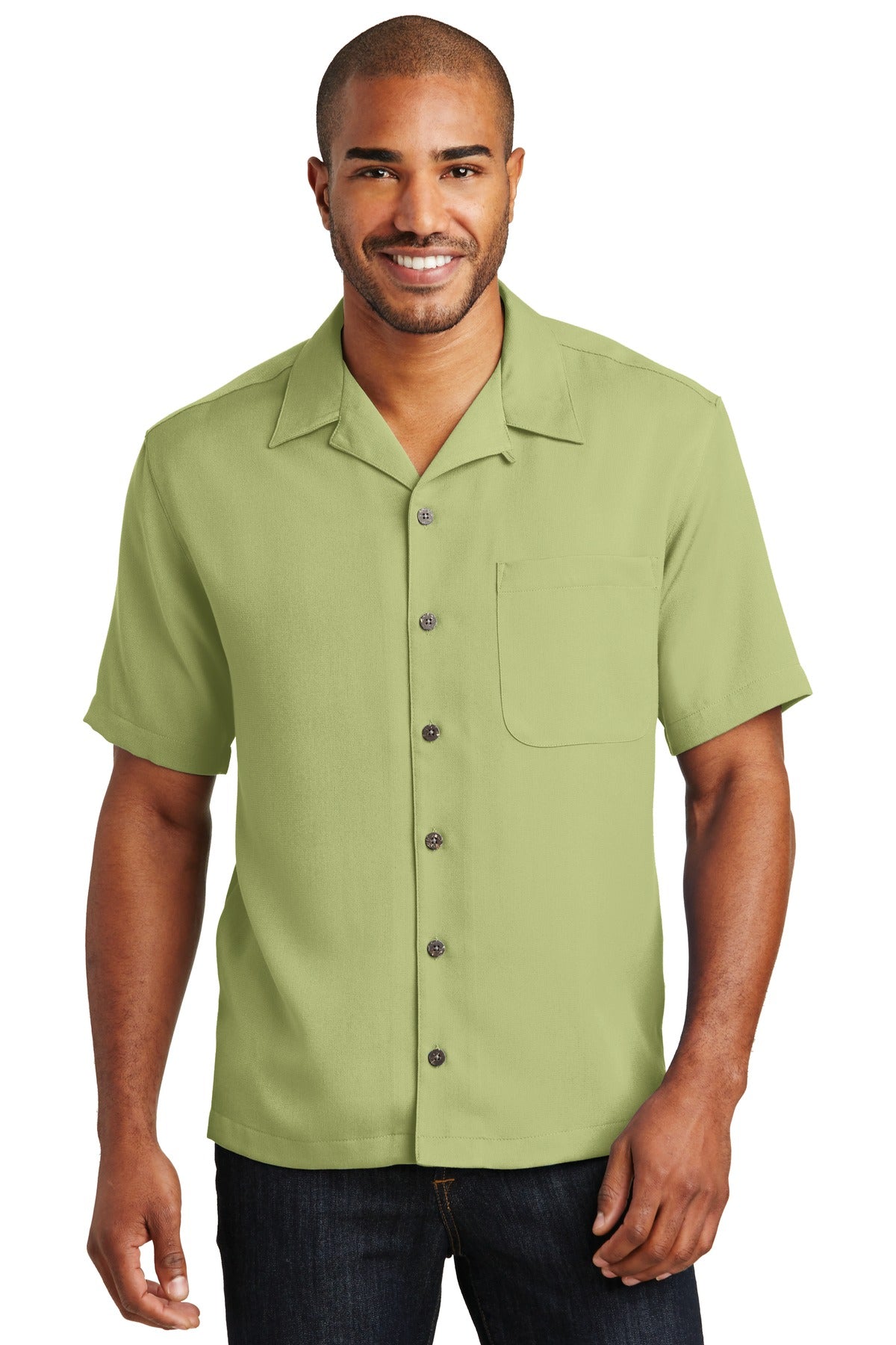 Port Authority Men's Easy Care Camp Shirt. S535 Mens Apparel Shirts & Tops