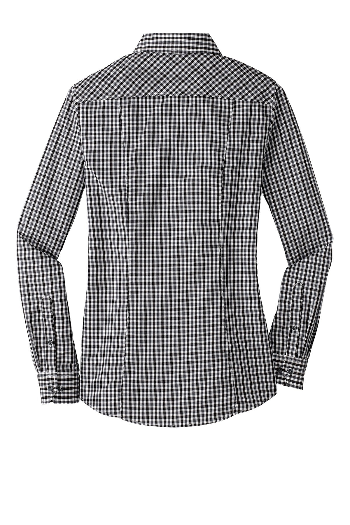Port Authority Women's Long Sleeve Gingham Easy Care Shirt. L654 Womens Apparel Shirts & Tops