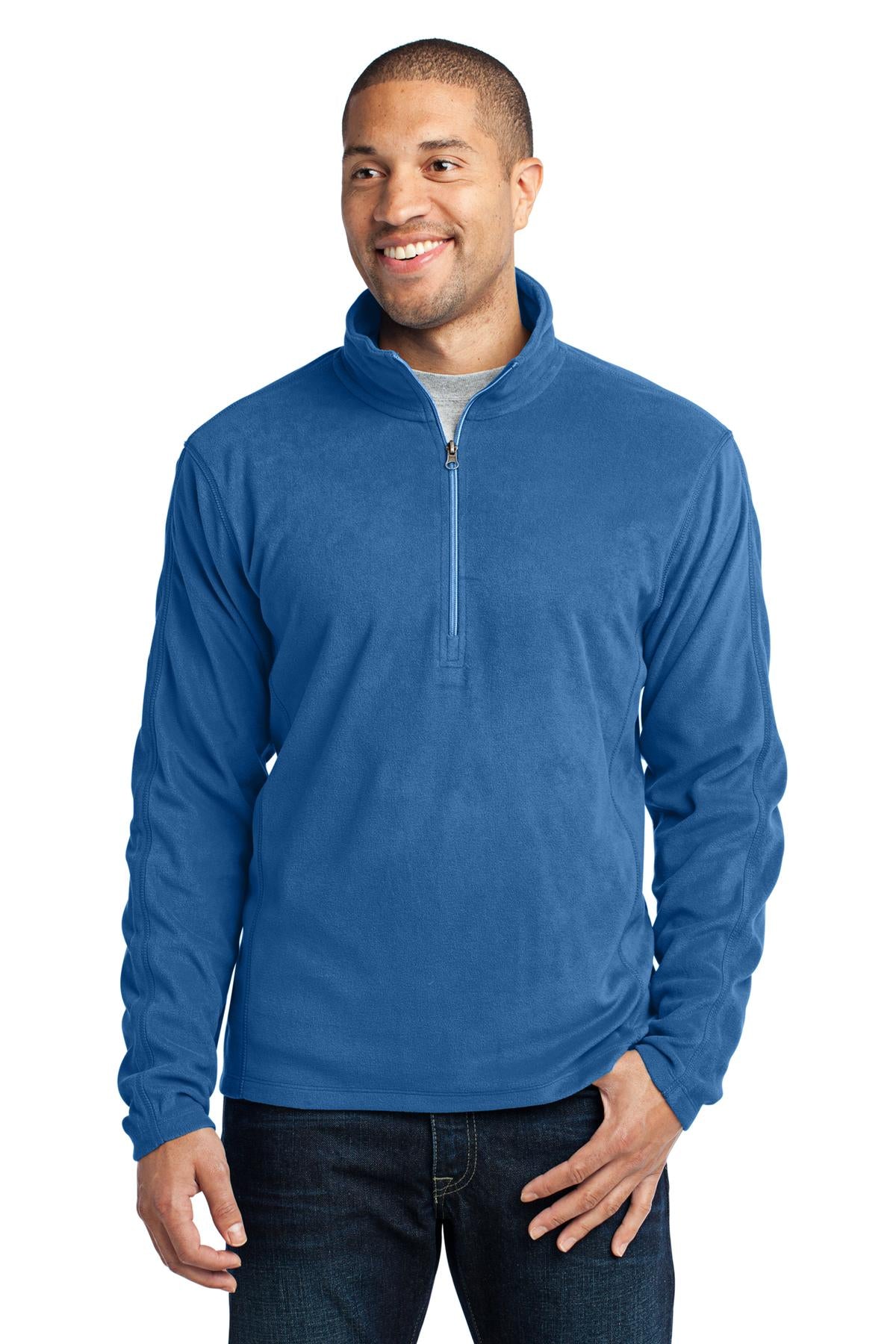 Port Authority Men's Microfleece 1/2-Zip Pullover. F224 Mens Apparel Sweatshirts & Fleece