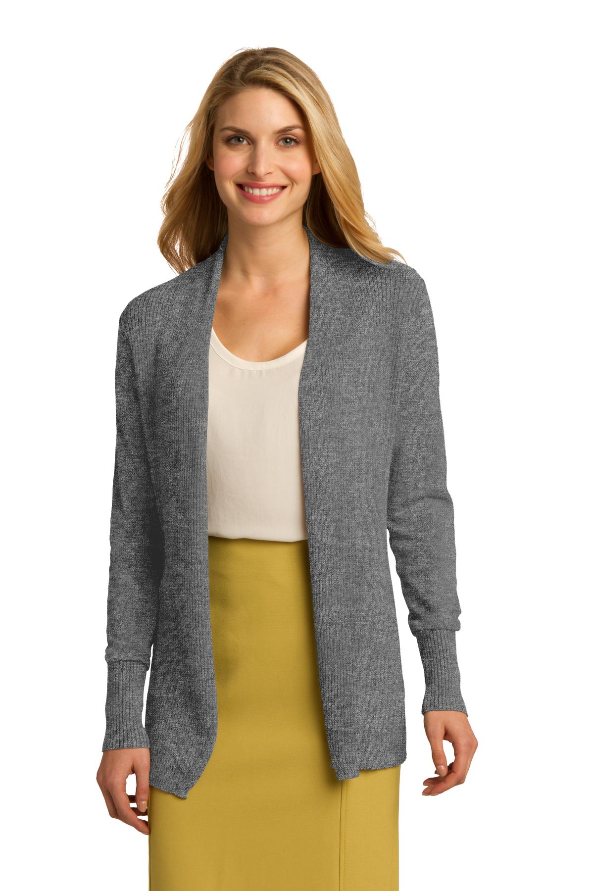 Port Authority Women's Open Front Cardigan Sweater. LSW289 Womens Apparel Sweatshirts & Fleece
