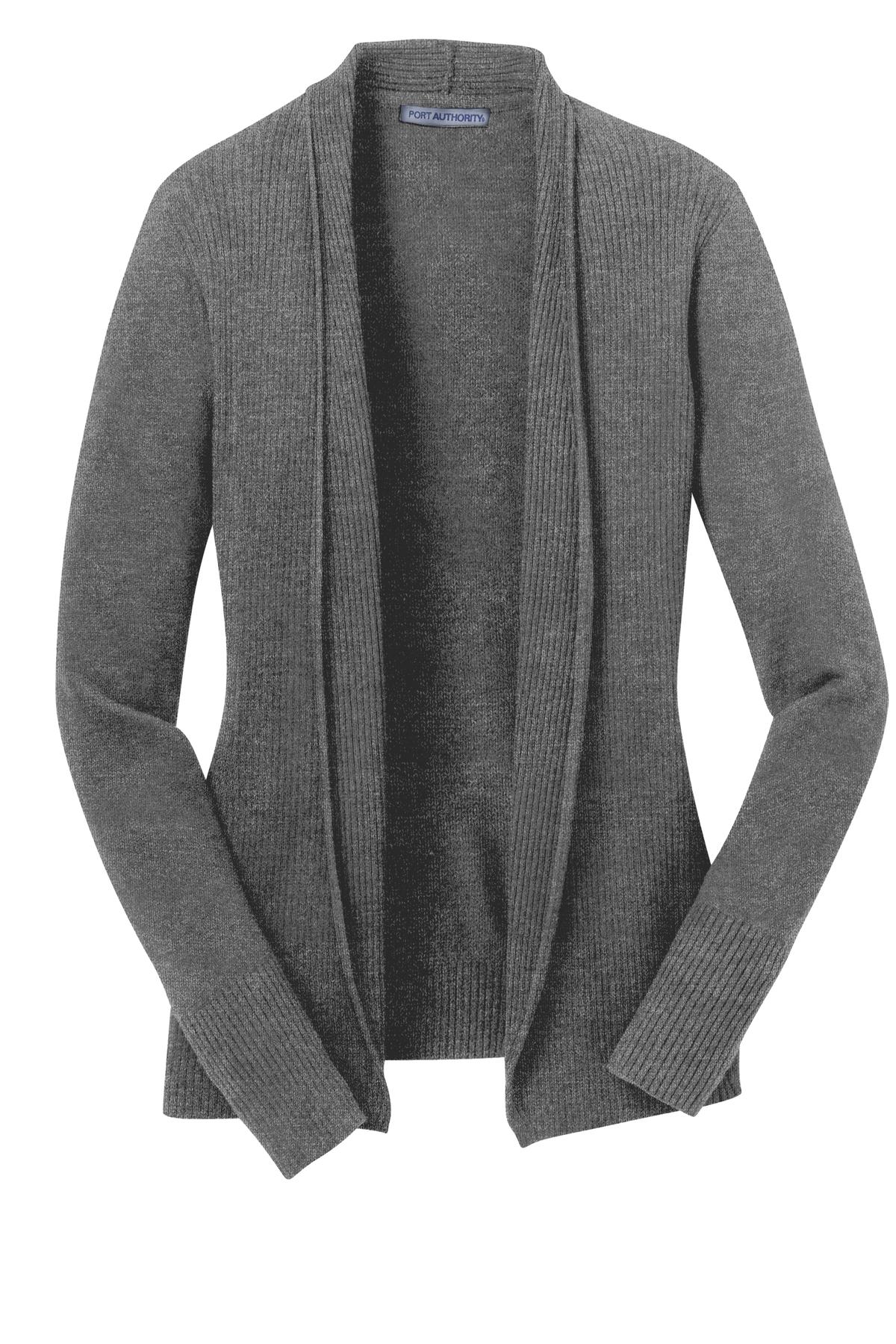 Port Authority Women's Open Front Cardigan Sweater. LSW289 Womens Apparel Sweatshirts & Fleece