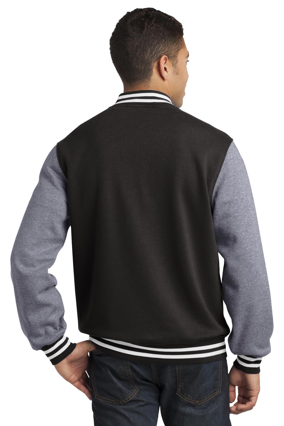 Sport-Tek Women's Fleece Letterman Jacket Womens Apparel Jackets & Vests