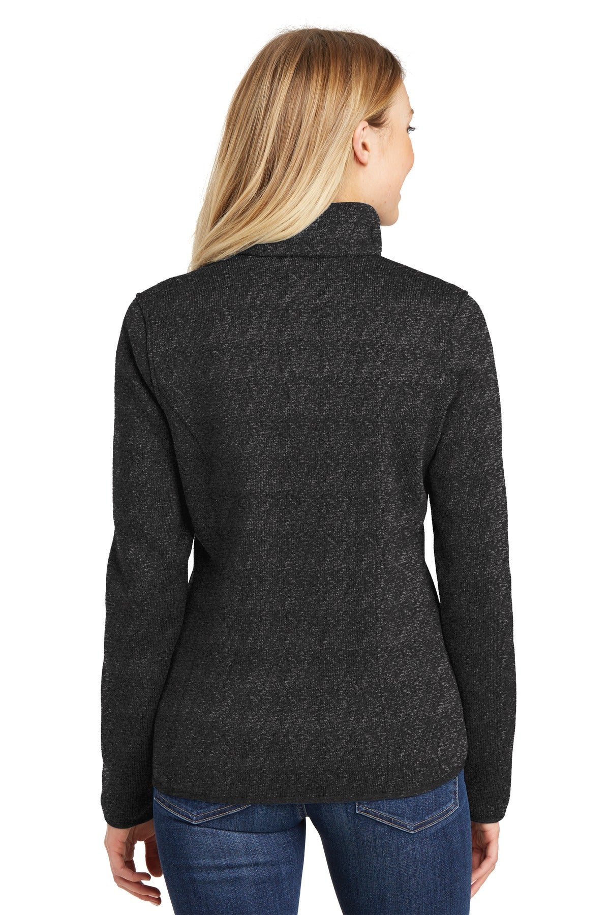 Port Authority Women's Sweater Fleece Jacket. L232 Womens Apparel Sweatshirts & Fleece