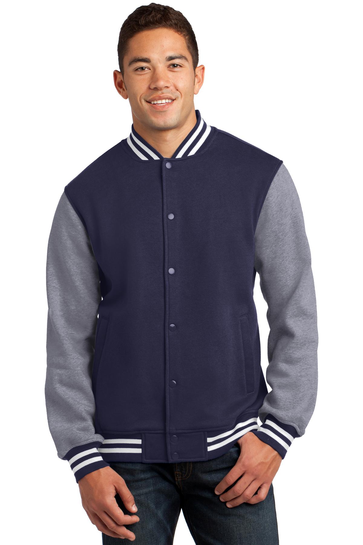 Sport-Tek Women's Fleece Letterman Jacket Womens Apparel Jackets & Vests