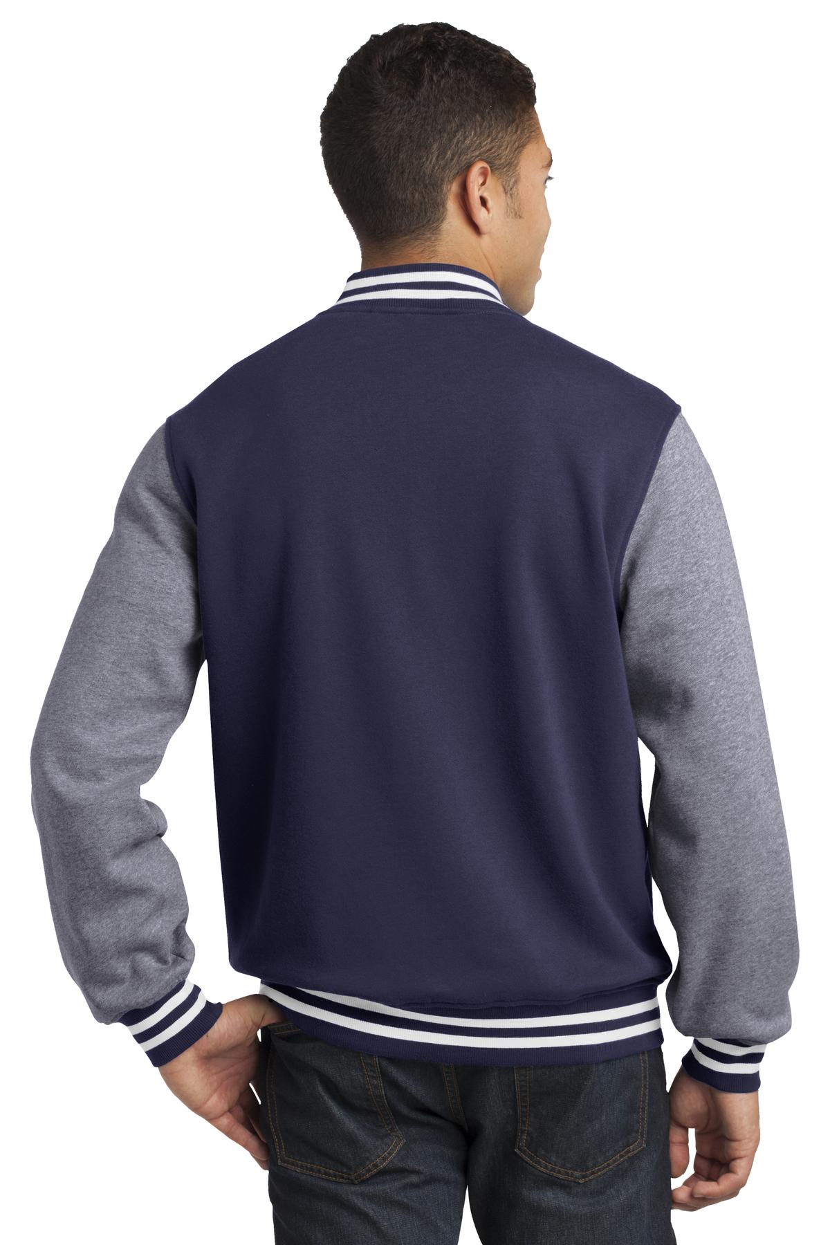 Sport-Tek Women's Fleece Letterman Jacket Womens Apparel Jackets & Vests