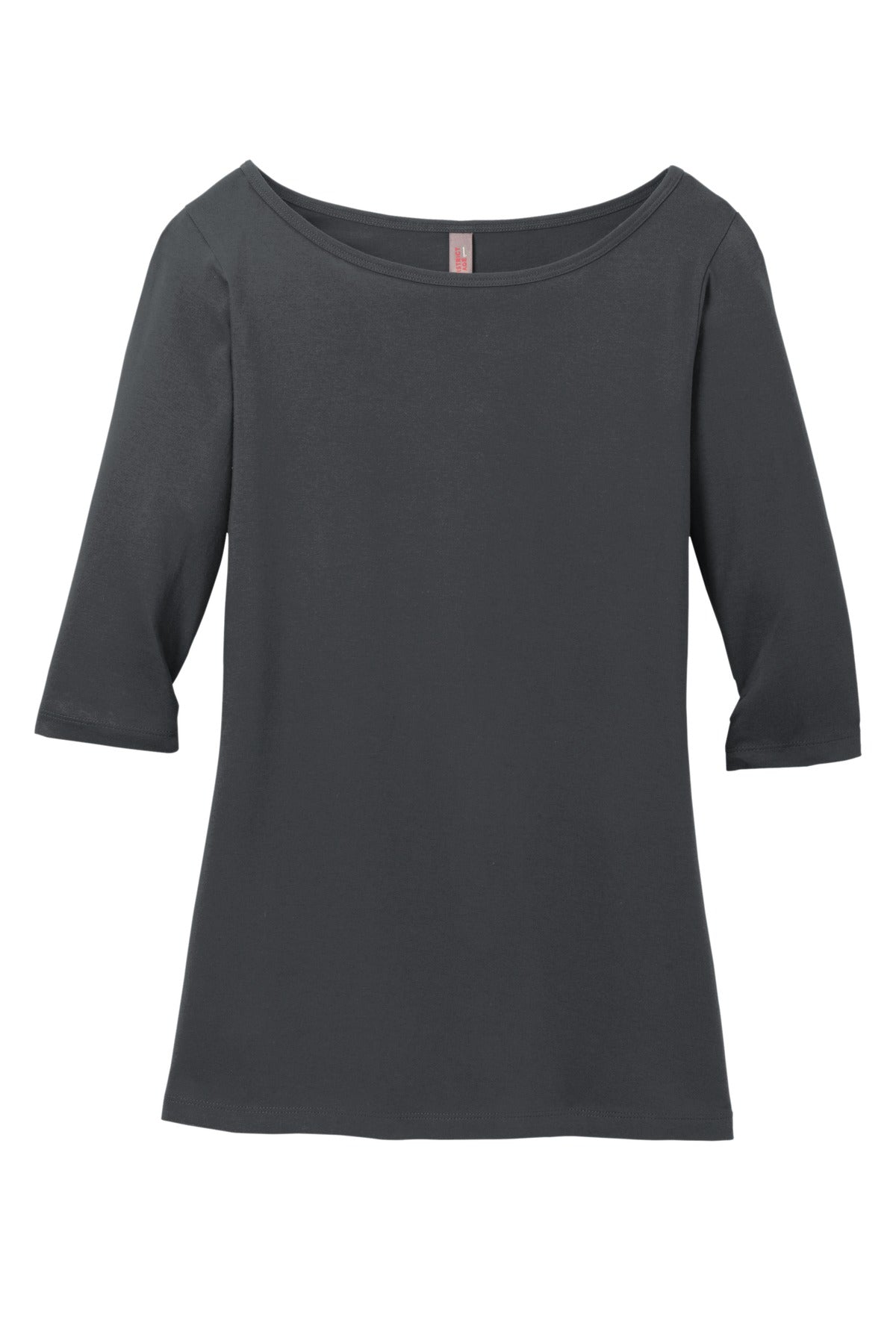 District Women's Perfect Weight 3/4-Sleeve Tee. DM107L Womens Apparel Shirts & Tops