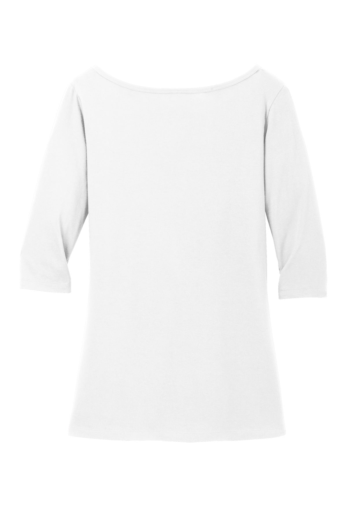 District Women's Perfect Weight 3/4-Sleeve Tee. DM107L Womens Apparel Shirts & Tops
