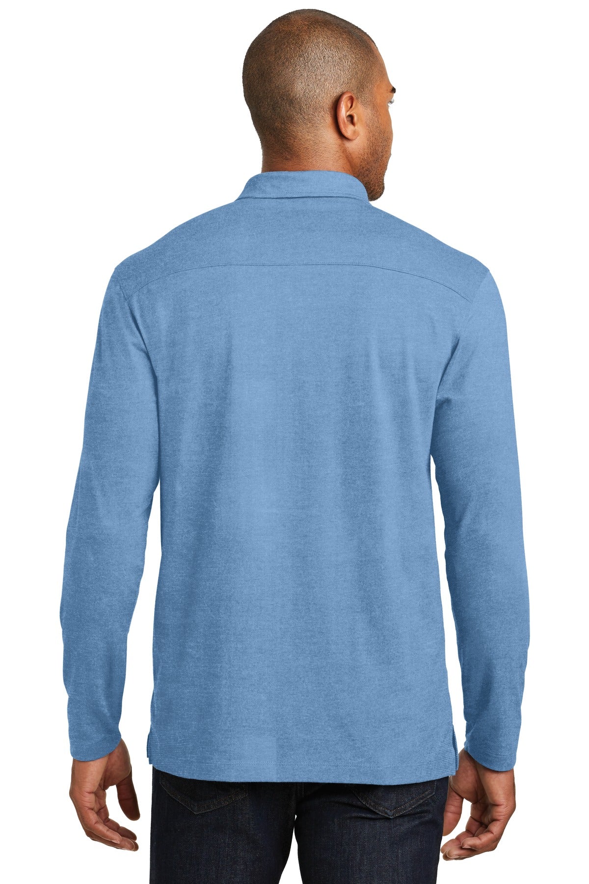 Port Authority Long Sleeve Meridian Cotton Blend Polo. K577LS Mens Apparel Shirts & Tops