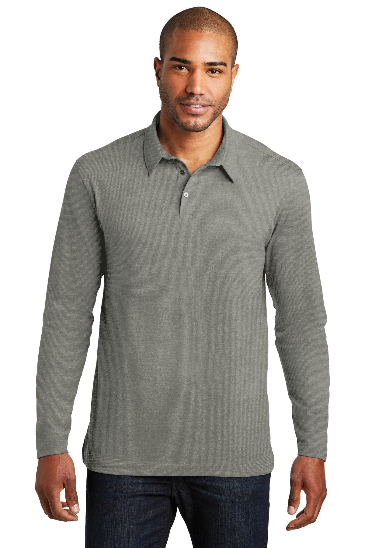 Port Authority Long Sleeve Meridian Cotton Blend Polo. K577LS Mens Apparel Shirts & Tops