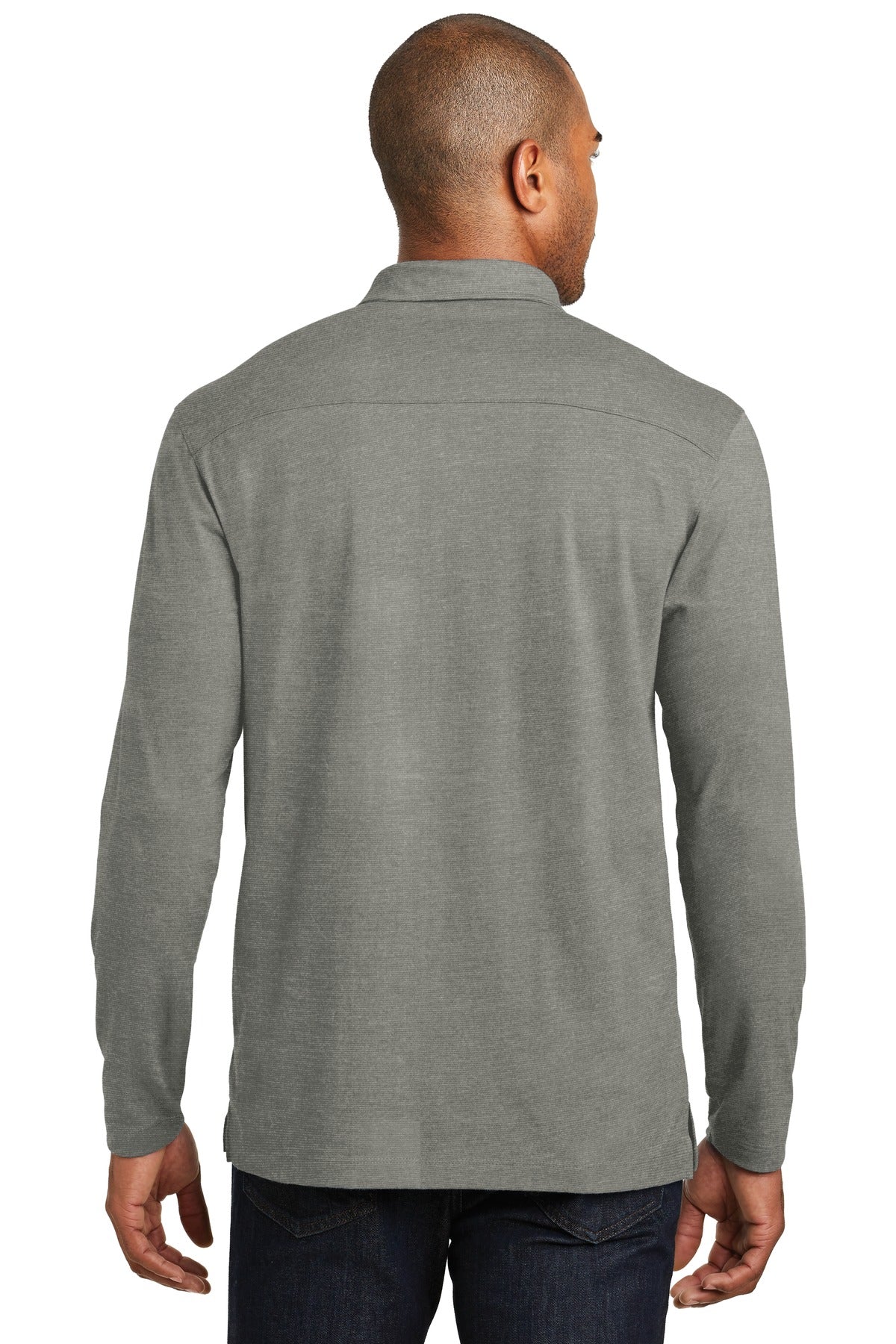 Port Authority Long Sleeve Meridian Cotton Blend Polo. K577LS Mens Apparel Shirts & Tops
