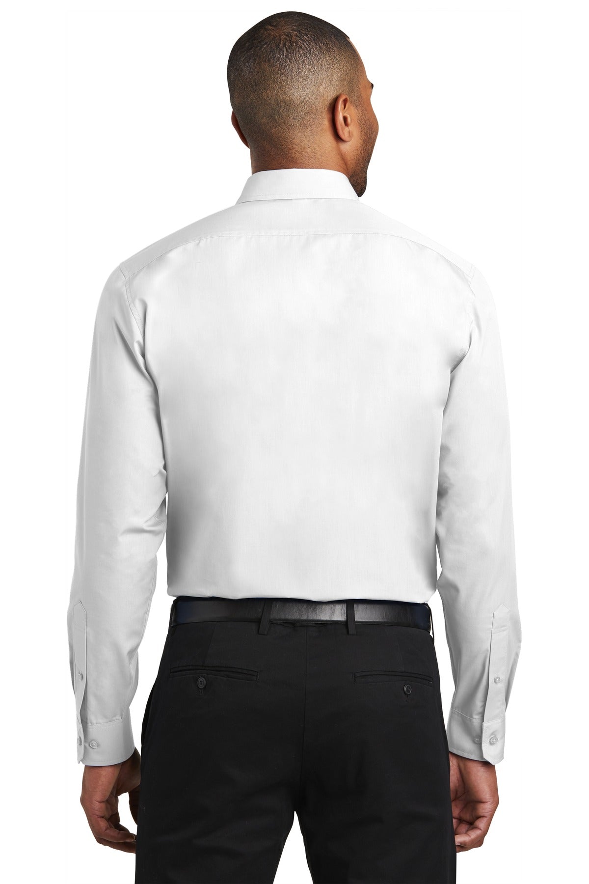 Port Authority Men's Slim Fit Carefree Poplin Shirt. W103 Mens Apparel Shirts & Tops