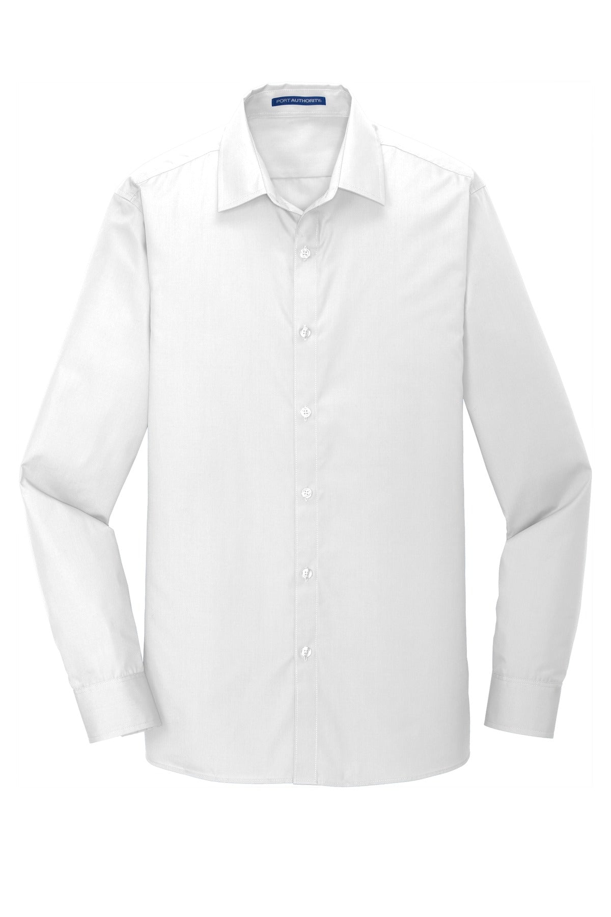 Port Authority Men's Slim Fit Carefree Poplin Shirt. W103 Mens Apparel Shirts & Tops