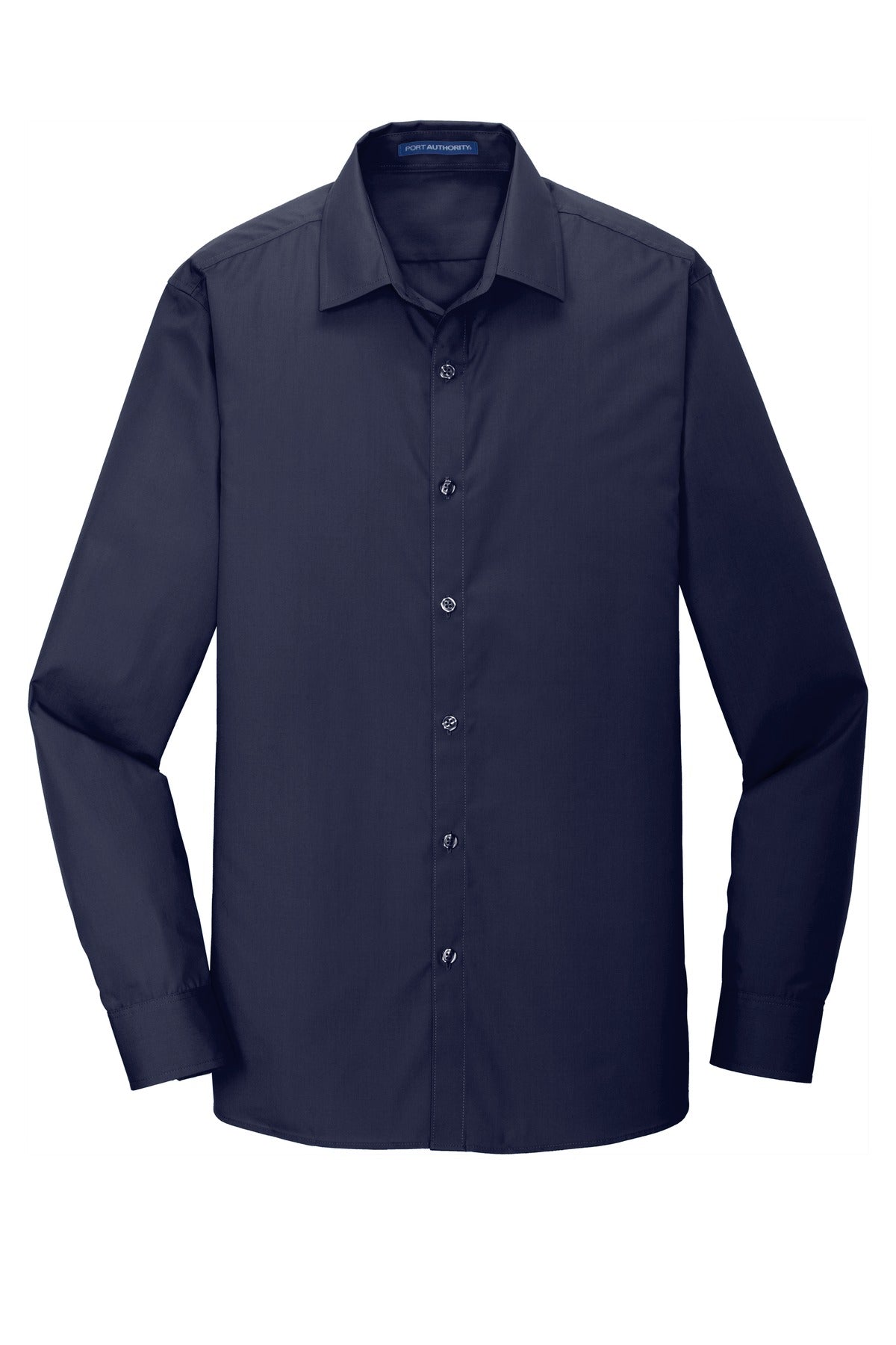 Port Authority Men's Slim Fit Carefree Poplin Shirt. W103 Mens Apparel Shirts & Tops