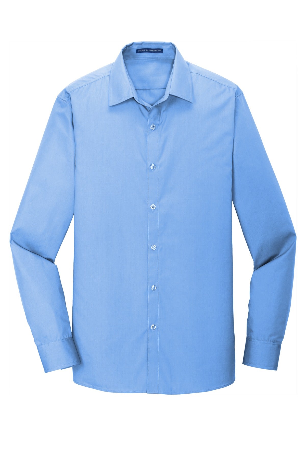 Port Authority Men's Slim Fit Carefree Poplin Shirt. W103 Mens Apparel Shirts & Tops