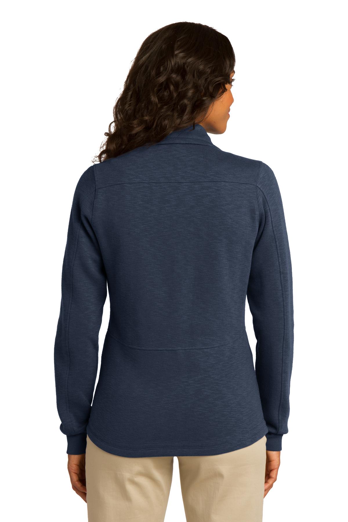 Port Authority Women's Slub Fleece Full-Zip Jacket. L293 Womens Apparel Jackets & Vests