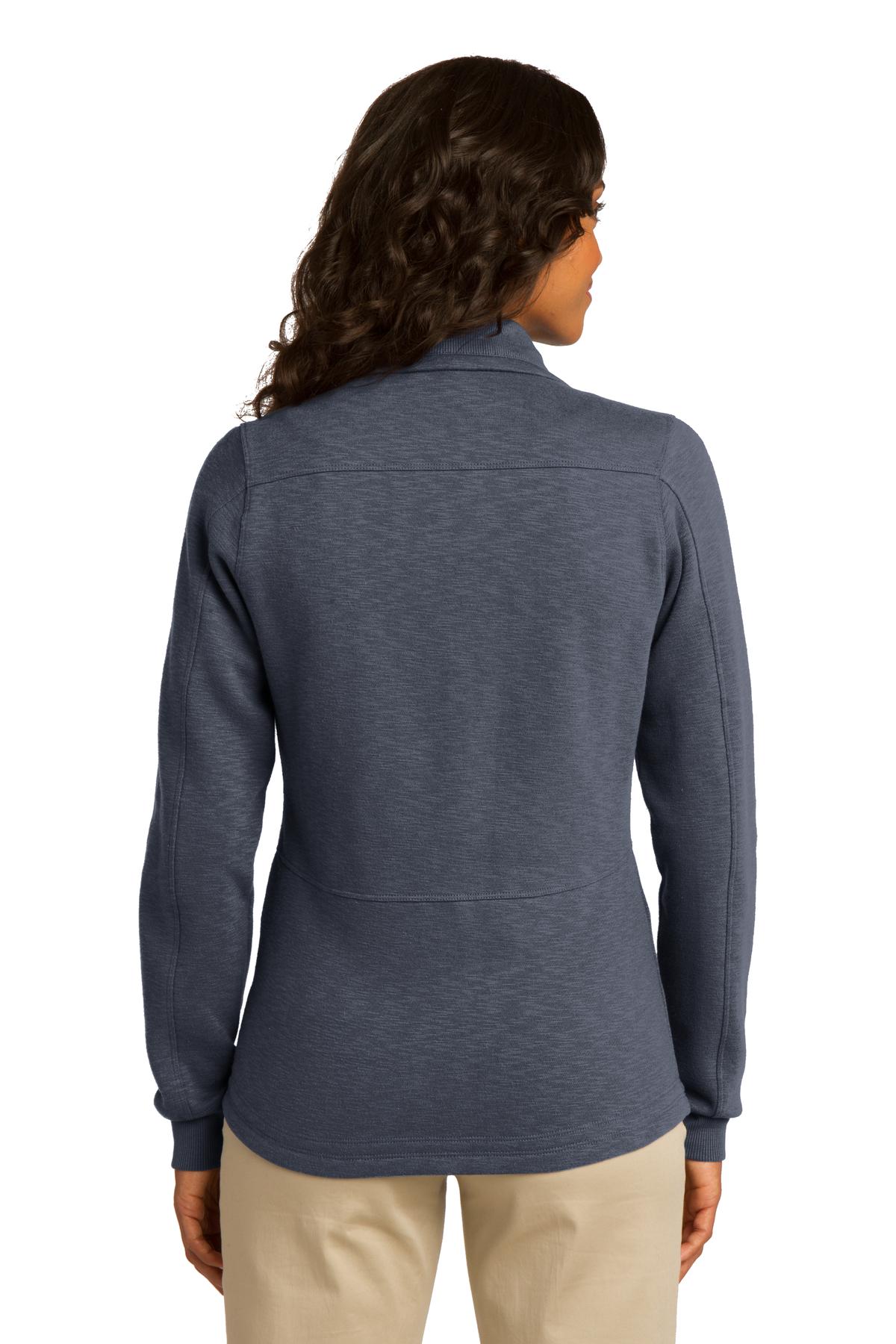 Port Authority Women's Slub Fleece Full-Zip Jacket. L293 Womens Apparel Jackets & Vests