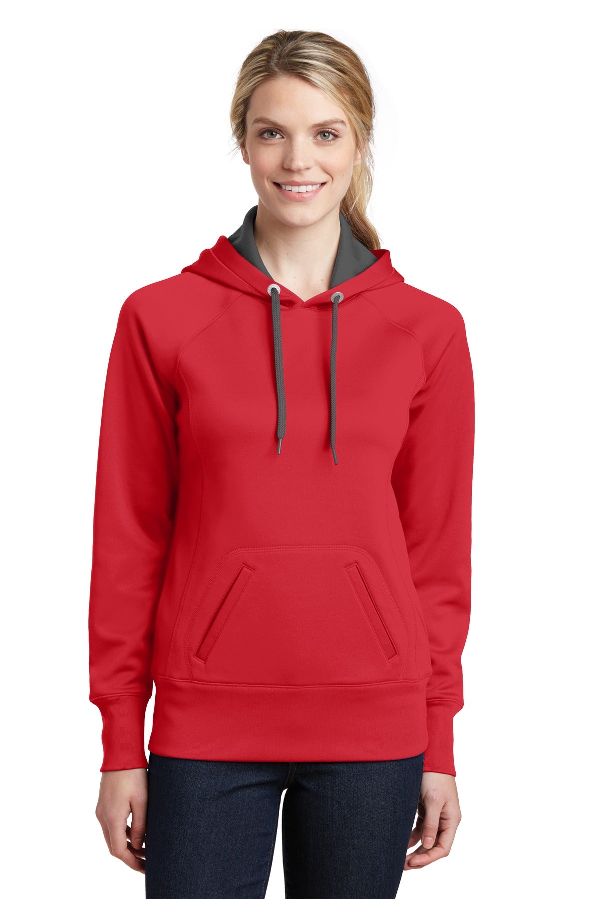 Sport-Tek Ladies Tech Fleece Hooded Sweatshirt. LST250 Womens Apparel Sweatshirts & Fleece