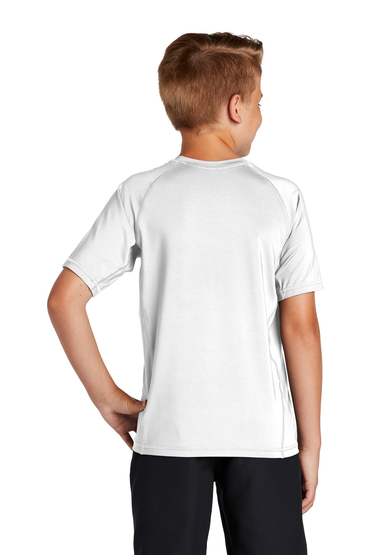Sport-Tek Youth Rashguard Tee YST470 Youth Apparel Shirts & Tops