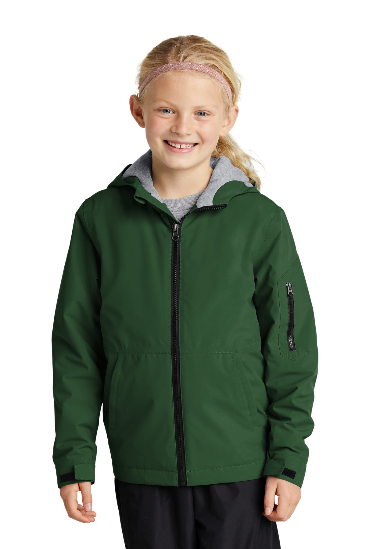 Sport-Tek Youth Waterproof Insulated Jacket YST56 Youth Apparel Jackets & Vests