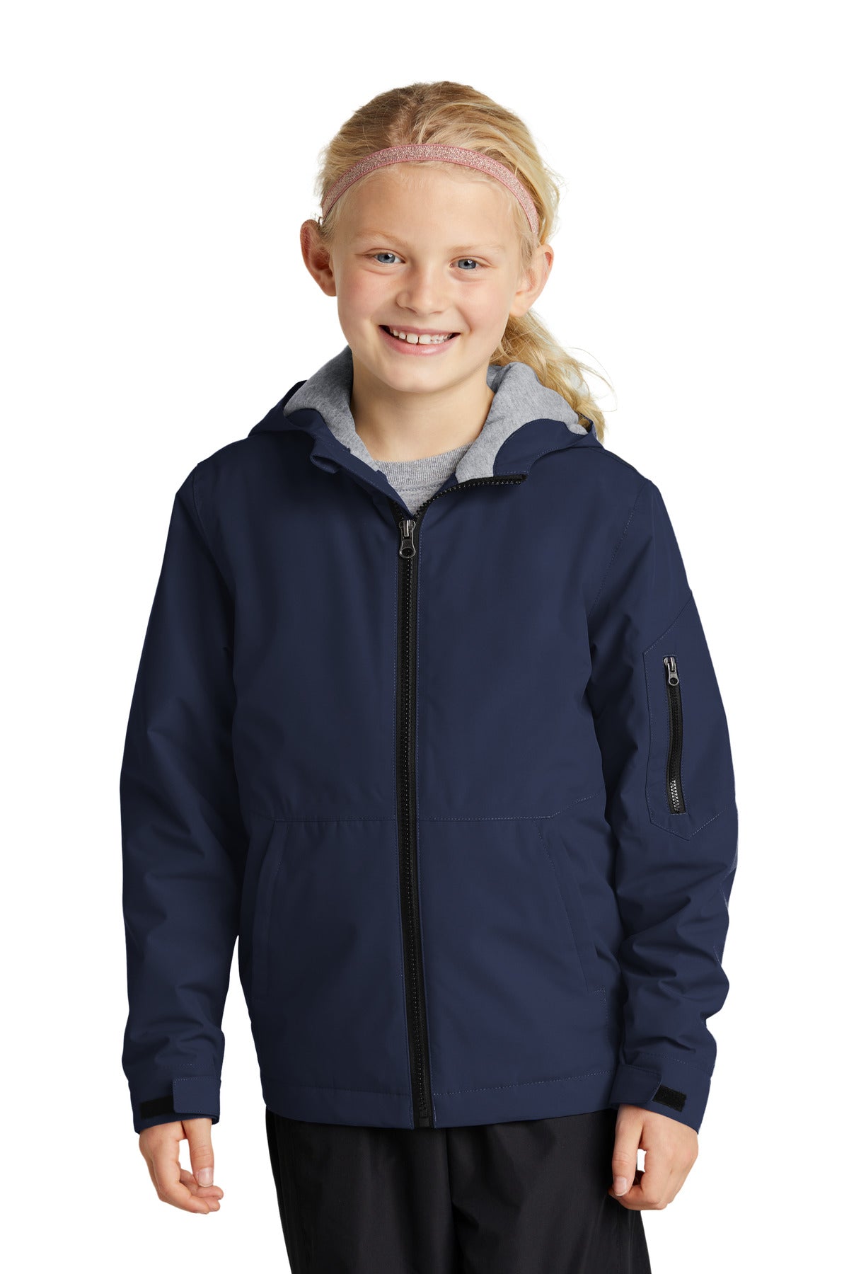 Sport-Tek Youth Waterproof Insulated Jacket YST56 Youth Apparel Jackets & Vests
