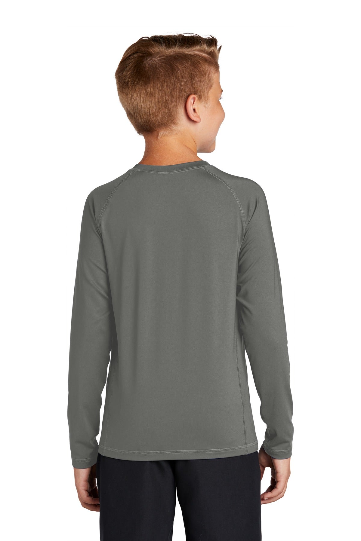 Sport-Tek Youth Long Sleeve Rashguard Tee YST470LS Youth Apparel Shirts & Tops