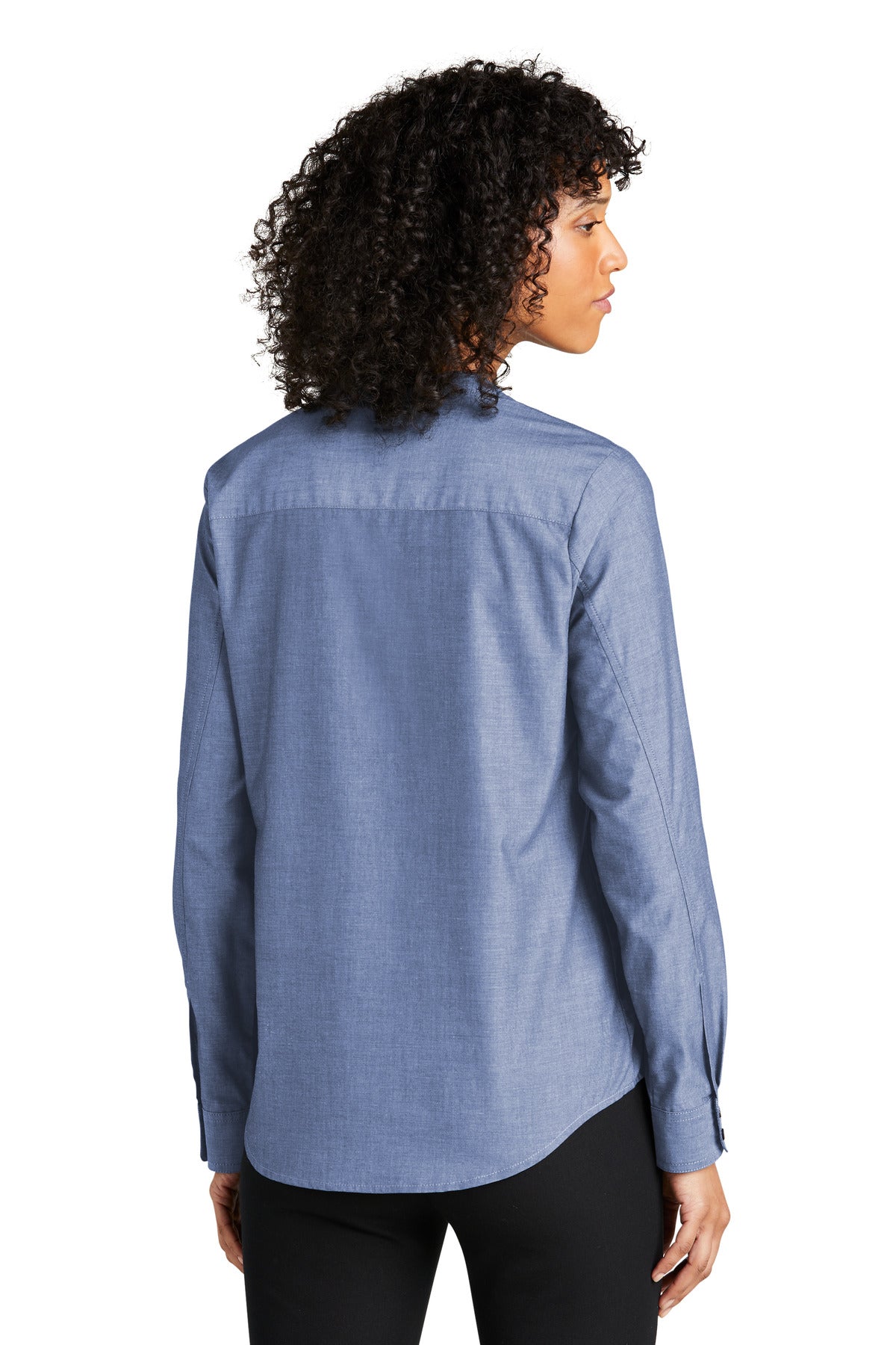Port Authority Women's Long Sleeve Chambray Easy Care Shirt LW382 Womens Apparel Shirts & Tops