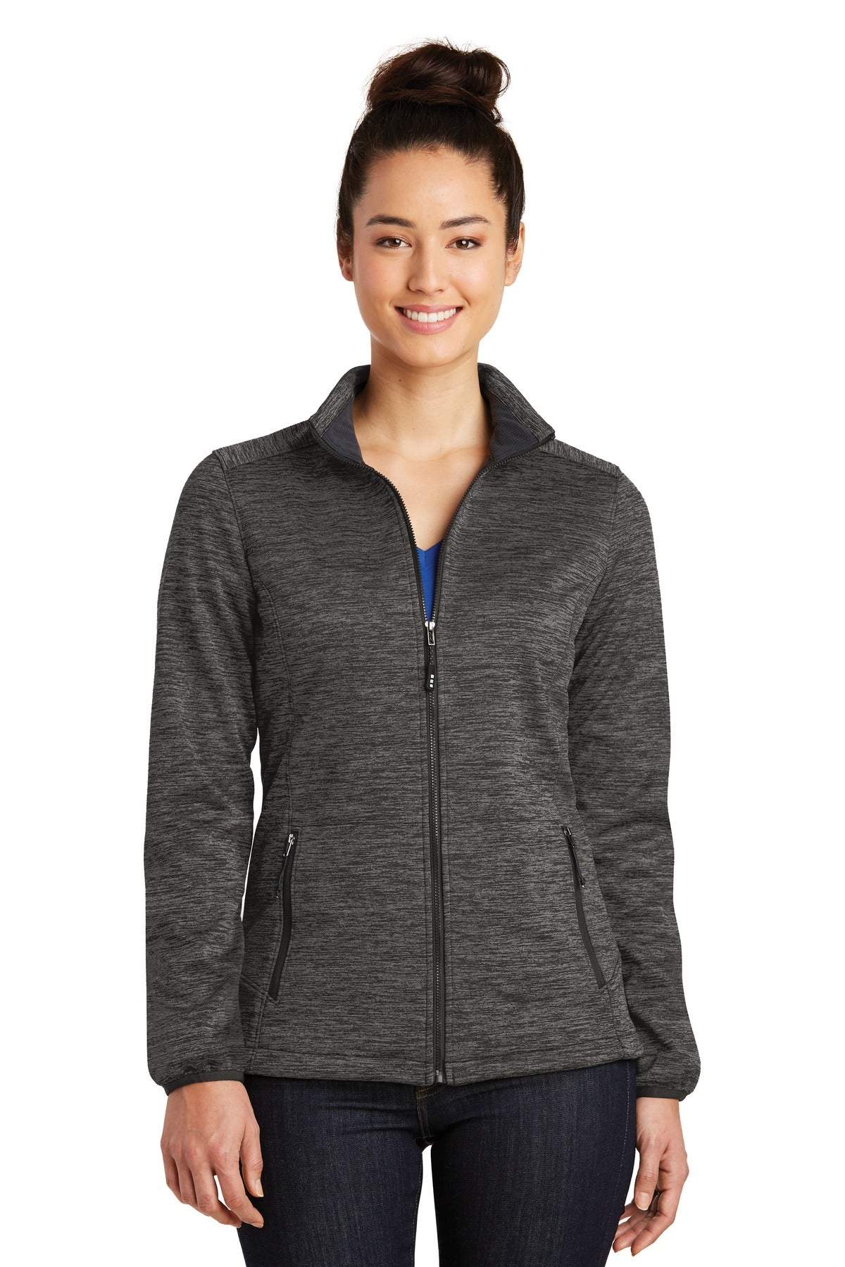 Sport-Tek Women's PosiCharge Electric Heather Soft Shell Jacket. LST30 Womens Apparel Jackets & Vests