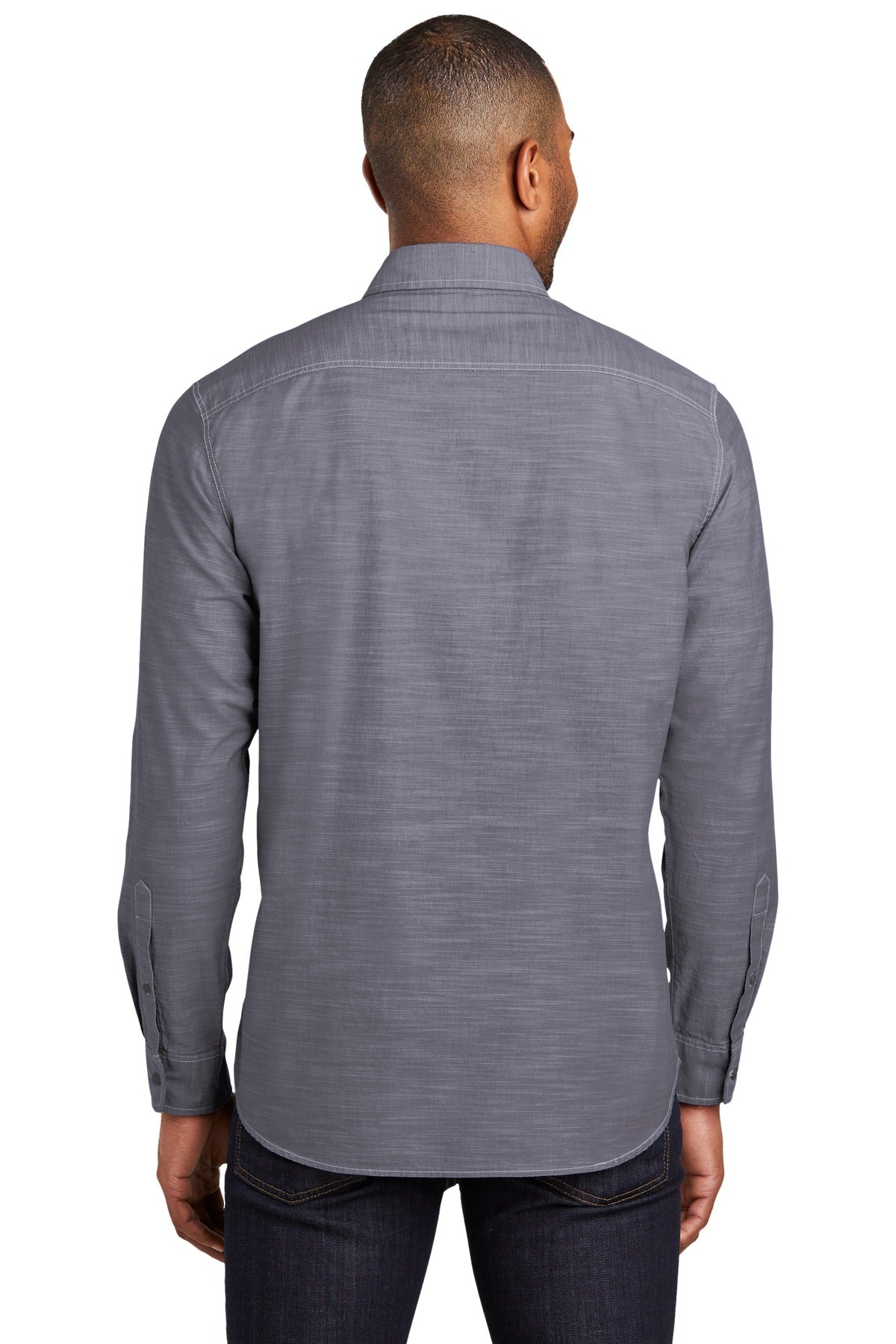 Port Authority Men's Slub Chambray Shirt. W380 Mens Apparel Shirts & Tops