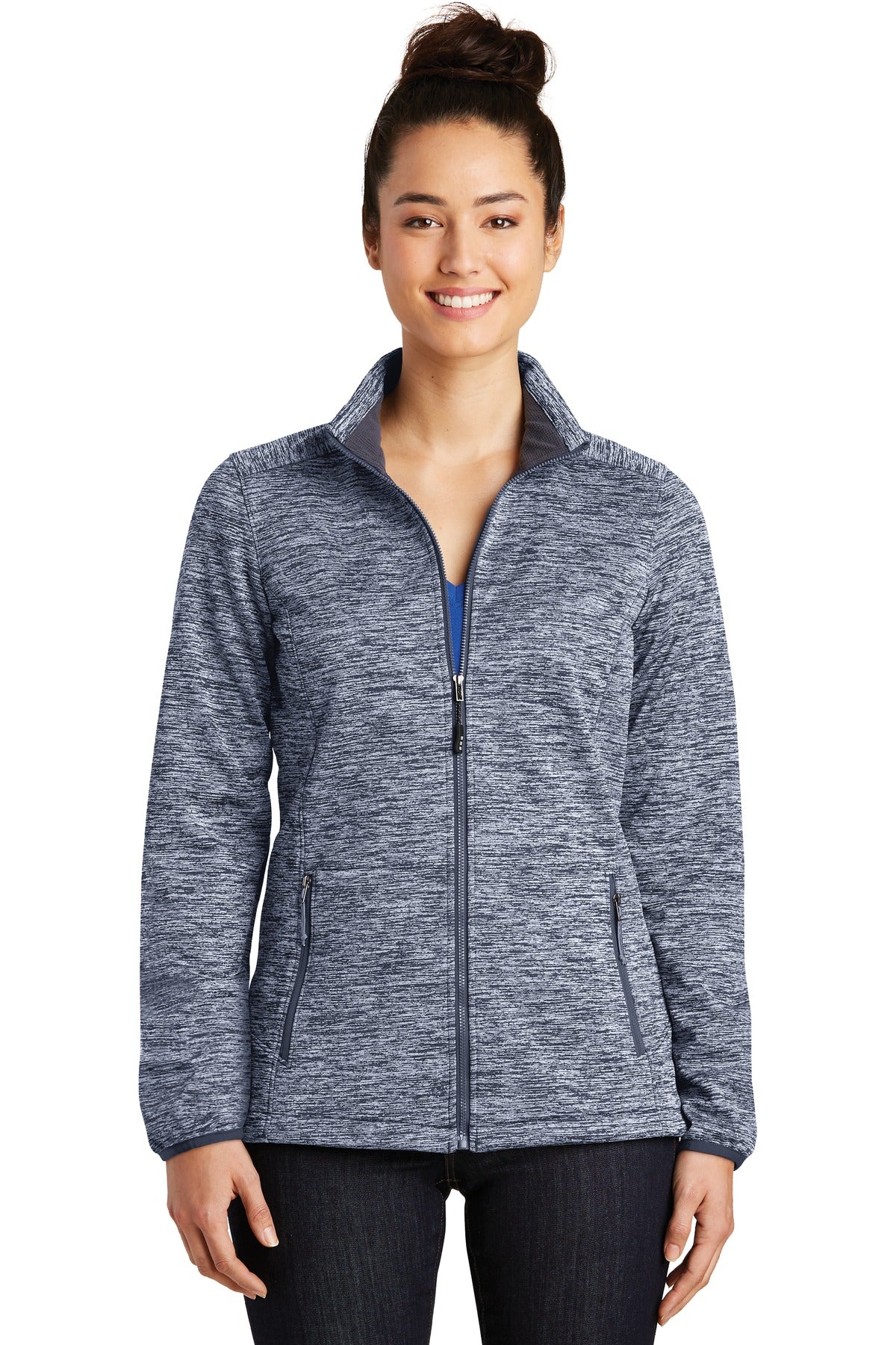 Sport-Tek Women's PosiCharge Electric Heather Soft Shell Jacket. LST30 Womens Apparel Jackets & Vests