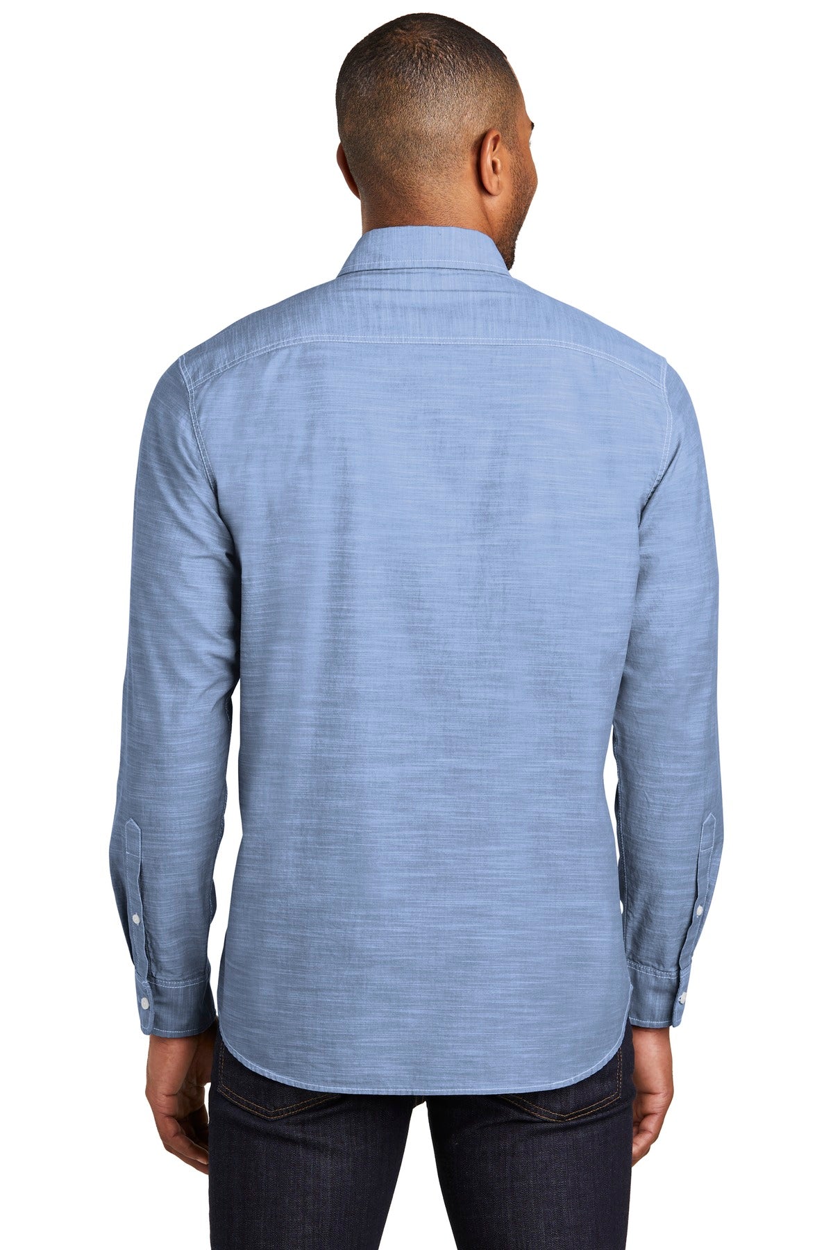 Port Authority Men's Slub Chambray Shirt. W380 Mens Apparel Shirts & Tops