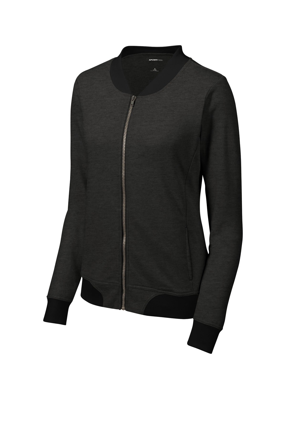 Sport-Tek Women's Lightweight French Terry Bomber LST274 Womens Apparel Sweatshirts & Fleece