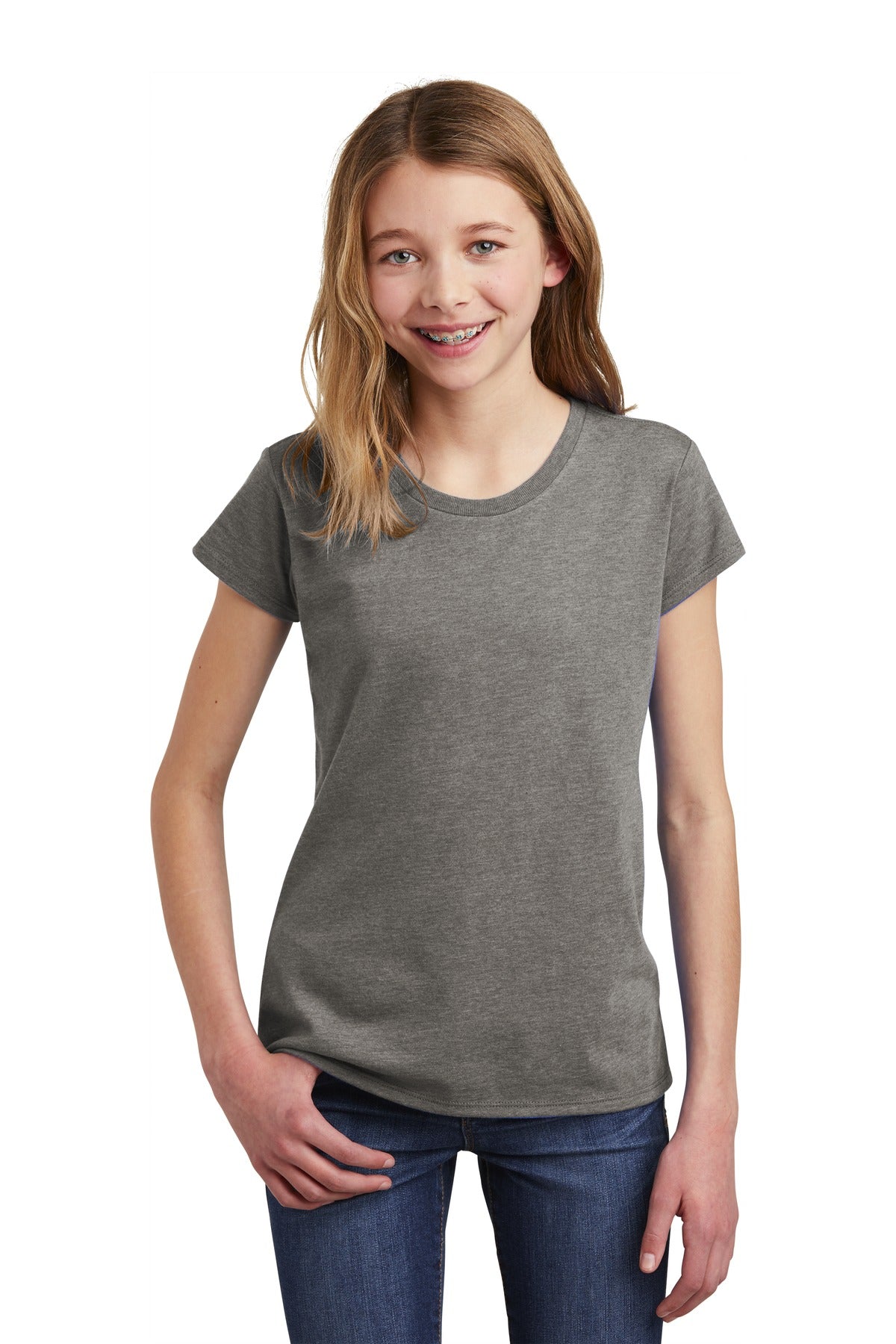 District Girls Very Important Tee DT6001YG Youth Apparel Shirts & Tops