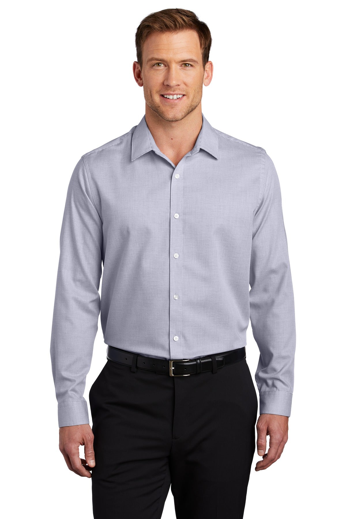 Port Authority Men's Pincheck Easy Care Shirt W645 Mens Apparel Shirts & Tops