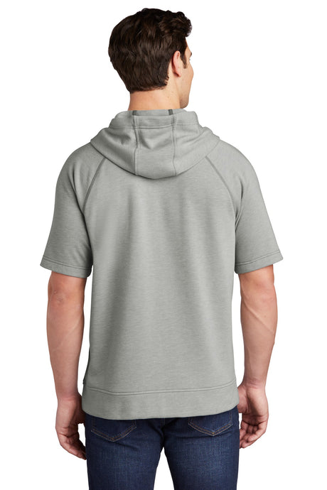 Sport-Tek Men's PosiCharge Tri-Blend Wicking Fleece Short Sleeve Hooded Pullover ST297 Mens Apparel Sweatshirts & Fleece