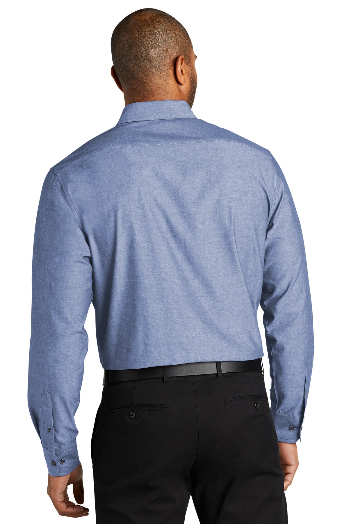 Port Authority Men's Long Sleeve Chambray Easy Care Shirt W382 Mens Apparel Shirts & Tops
