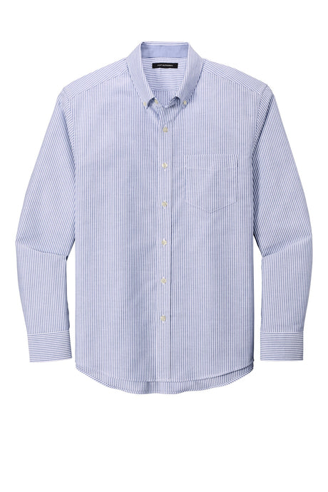 Port Authority Men's SuperPro Oxford Stripe Shirt. W657 Mens Apparel Shirts & Tops
